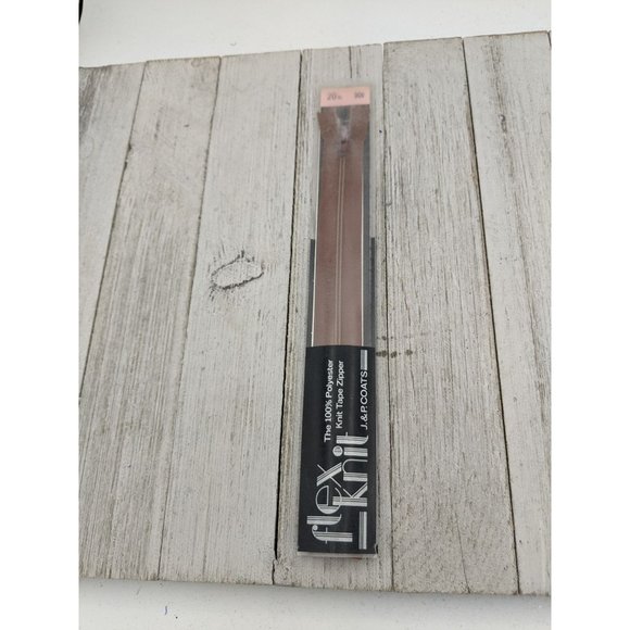 J&P Coats Other - Vintage J&P Coats Flex Knit Zipper 20" London Tan 48-A